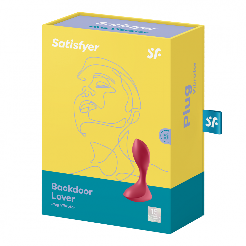 Анальные игрушки - Анальная пробка с вибрацией Backdoor Lover цвет: красный цвет в Satisfyer (Германия) 1