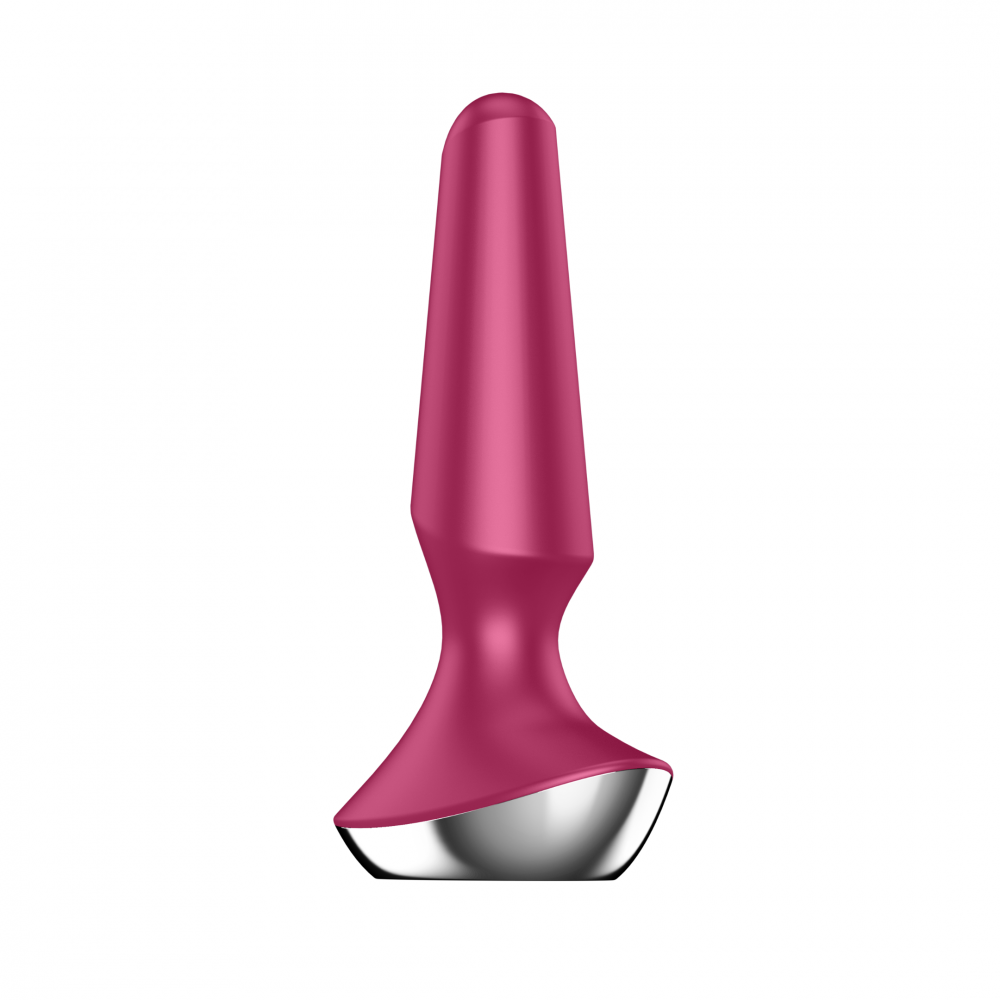Анальные игрушки - Анальная смарт пробка с вибрацией Plug-ilicious 2 цвет: розовый Satisfyer (Германия) 4