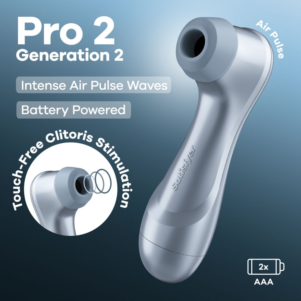 Секс игрушки - Вакуумный клиторальный стимулятор Satisfyer Pro 2 Generation 2 Battery Series (мятая упаковка!!!) 7