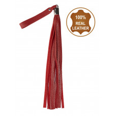 Флогер з натуральної шкіри Flirty Soft Leather - Red, BM-00025