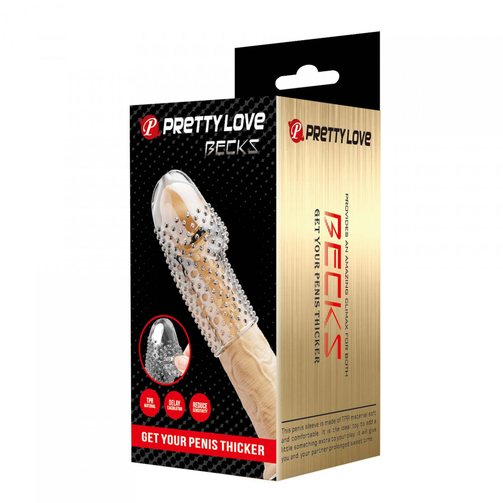 - Насадка стимулирующая Pretty Love - Becks Clear TPR, BI-026290M 7