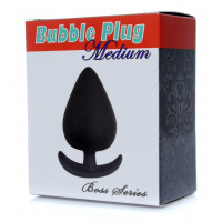 Анальный плаг Boss Series - Bubble Plug Medium Black, BS6700060