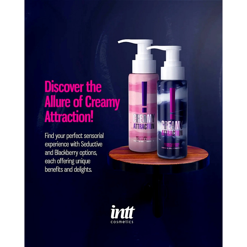 Різне - Крем-гель для тела с соблазнительным ароматом Intt Creamy Attraction Seduction! для поцелуев, 100 мл 3
