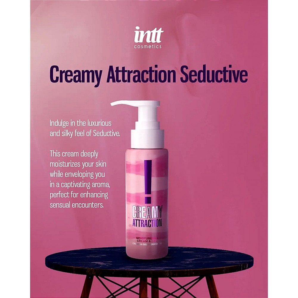 Різне - Крем-гель для тела с соблазнительным ароматом Intt Creamy Attraction Seduction! для поцелуев, 100 мл 2