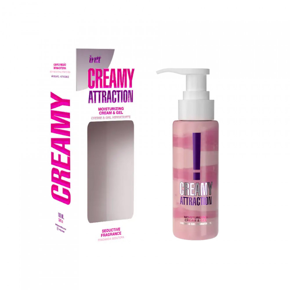 Різне - Крем-гель для тела с соблазнительным ароматом Intt Creamy Attraction Seduction! для поцелуев, 100 мл 7