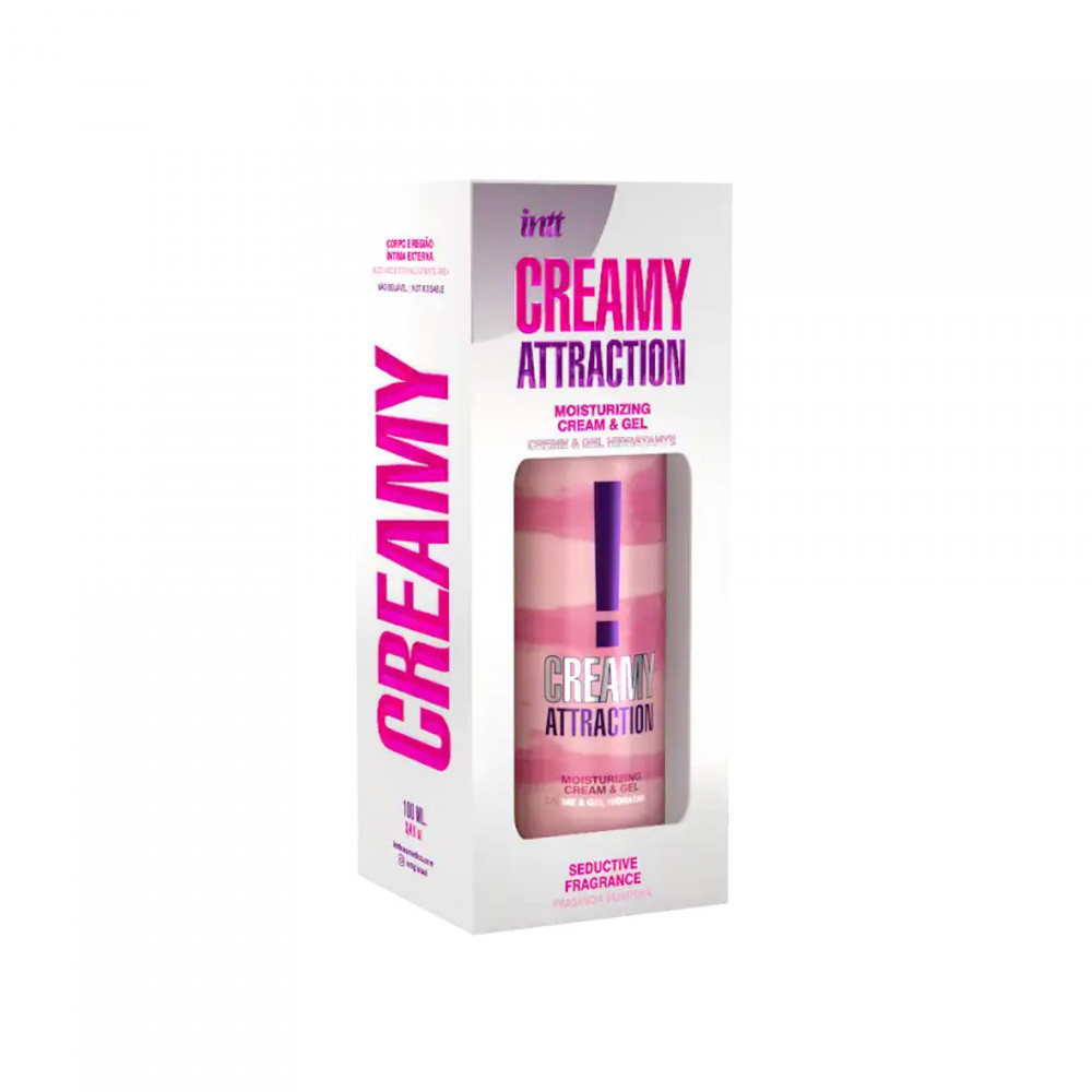 Різне - Крем-гель для тела с соблазнительным ароматом Intt Creamy Attraction Seduction! для поцелуев, 100 мл 6