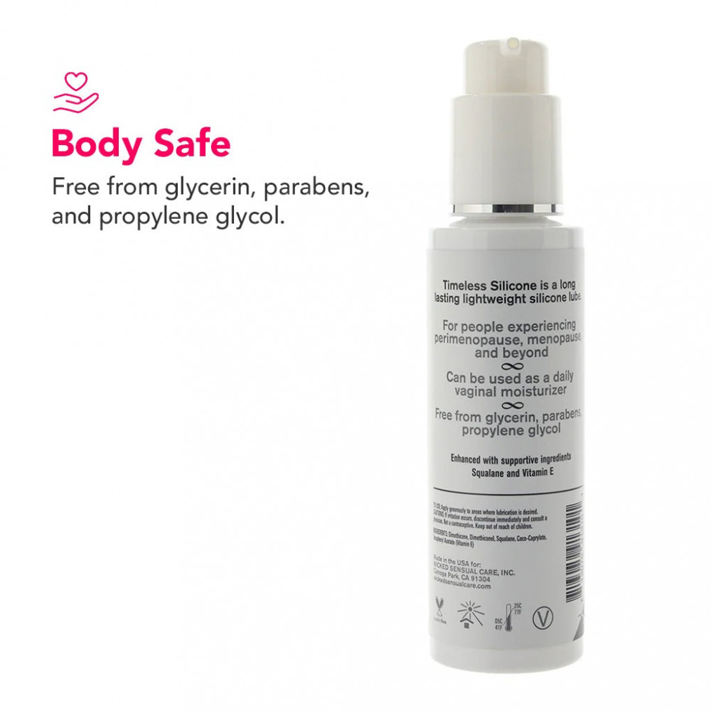 Разное - Лубрикант увлажняющий Wicked Sensual Care (Simply Timeless) на силиконовой основе, 120 мл 4