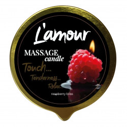 Масажна свічка L’amour Raspberry Bliss, золота, 70 мл