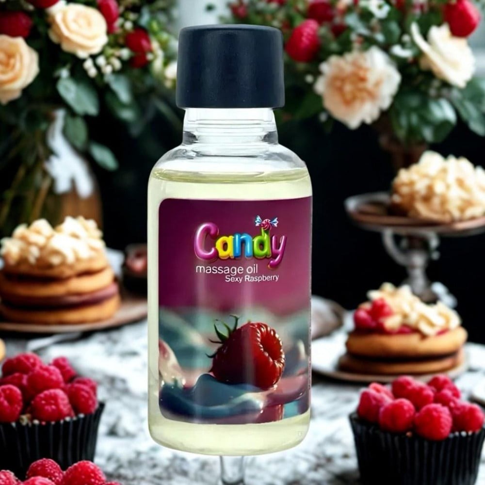 Різне - Масажна олія Candy Massage Oil Sexy Raspberry з ароматом малини, 50 мл 1