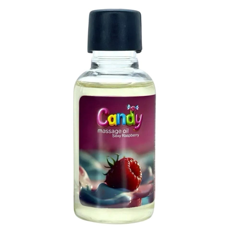 Різне - Масажна олія Candy Massage Oil Sexy Raspberry з ароматом малини, 50 мл