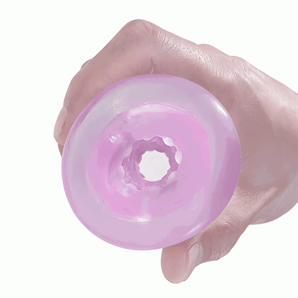 Мастурбаторы вагины - Мастурбатор с внутренней спиральной структурой и стимулирующим шариком Pretty Love - Transparent masturbator Pink, BM-009229N-1 5