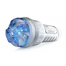 Мастурбатор в колбе с вибрацией и имитацией орального секса Fleshlight Turbo Thrust Blue Ice