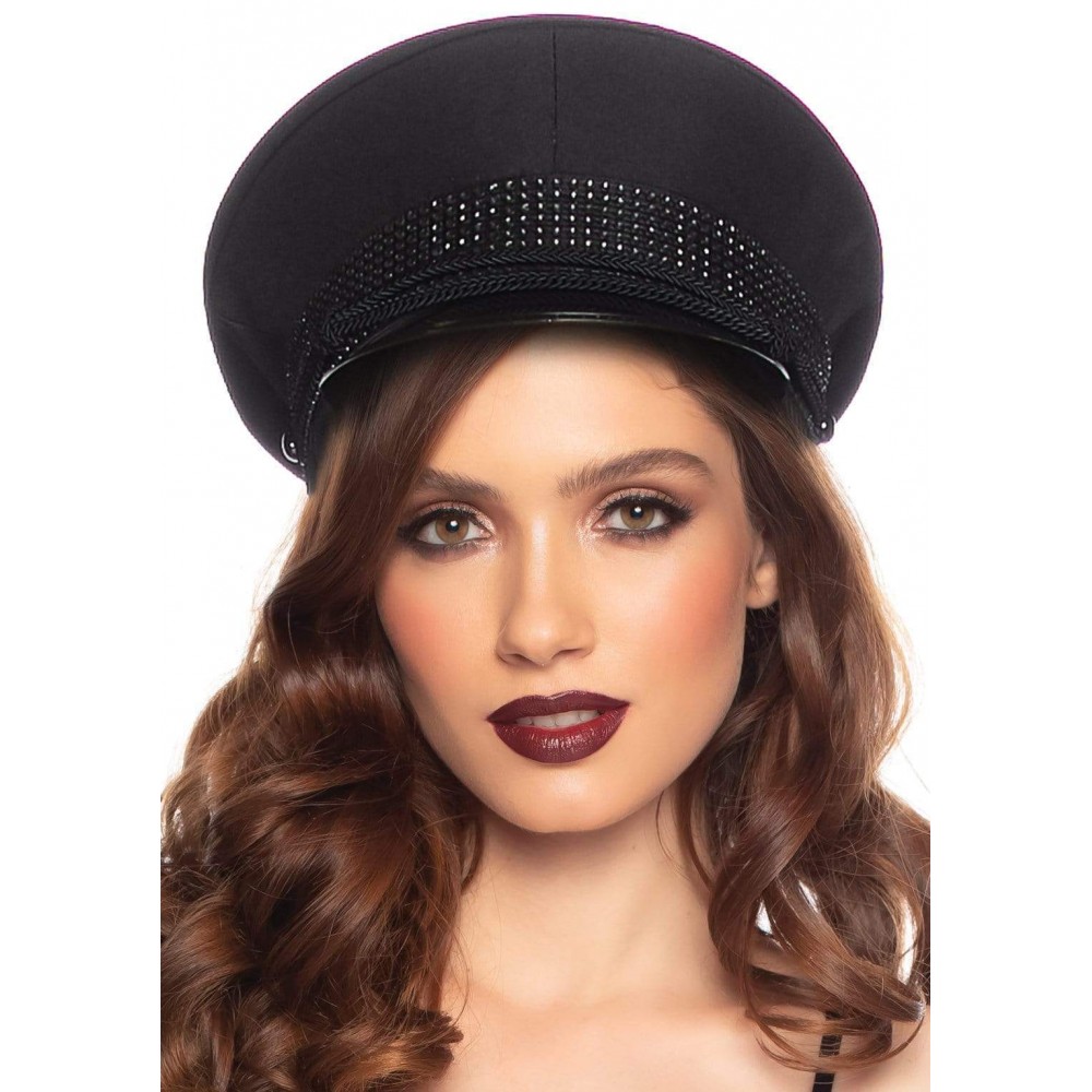  - Офицерская шляпа Festival Officer Hat от Rhinestone Leg Avenue, черная