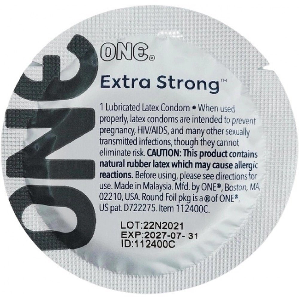 Лубриканты - Презерватив One Extra Strong с разным дизайном (цена за 5 штук) 1