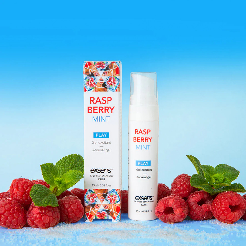 Лубриканты - Распродажа!!! Стимулирующий гель EXSENS Kissable Raspberry Mint 15мл (срок 07.2025) 3