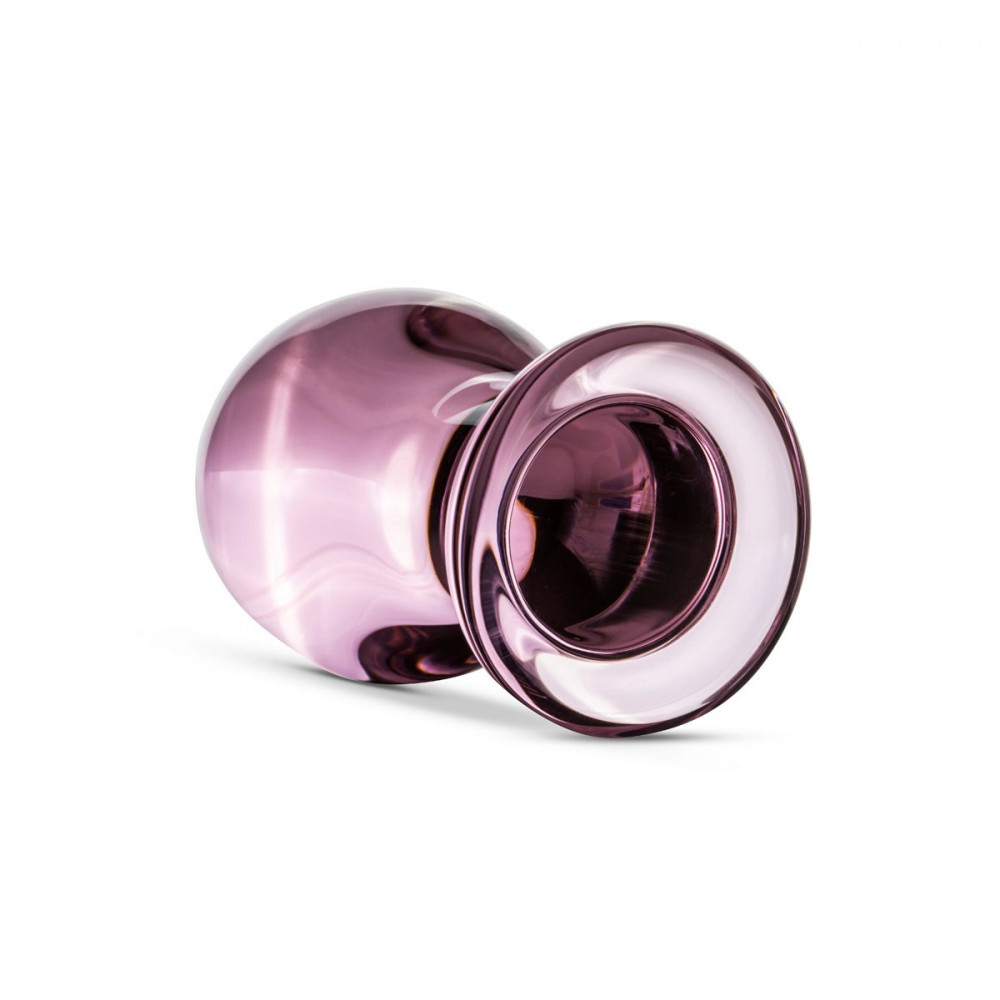 Анальная пробка - Розовая анальная пробка из стекла Gildo Pink Glass Buttplug No. 27 6