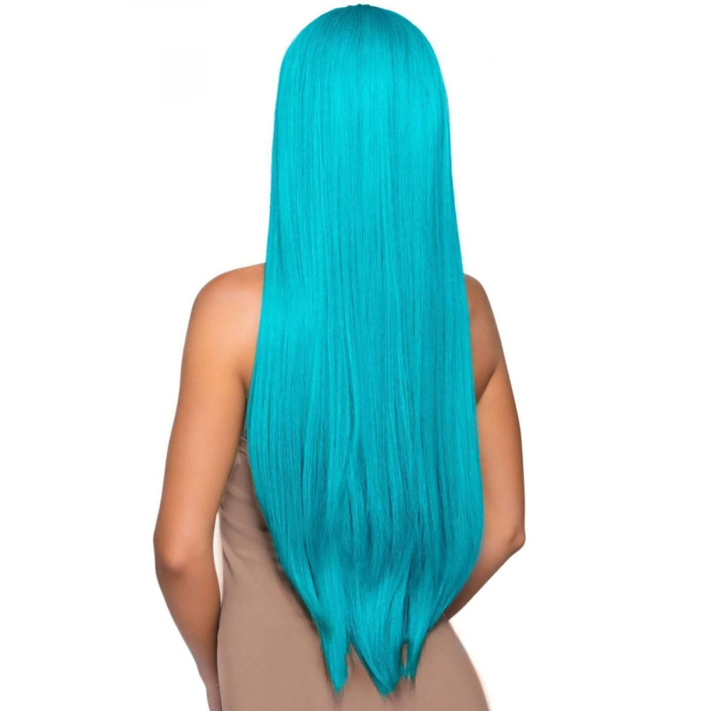 Аксессуары для эротического образа - Парик Leg Avenue 33″ Long straight center part wig turquoise 2