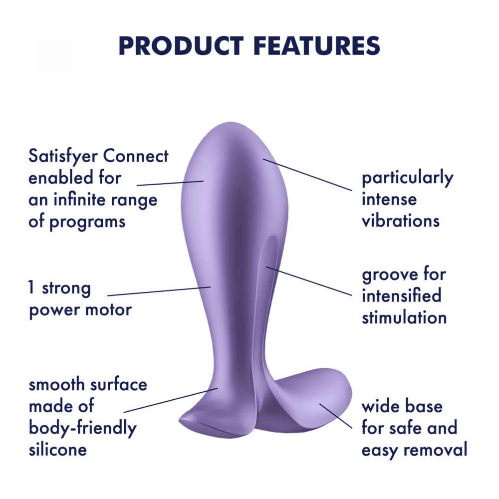  - Анальная смарт-пробка с вибрацией Satisfyer Intensity Plug Purple 2