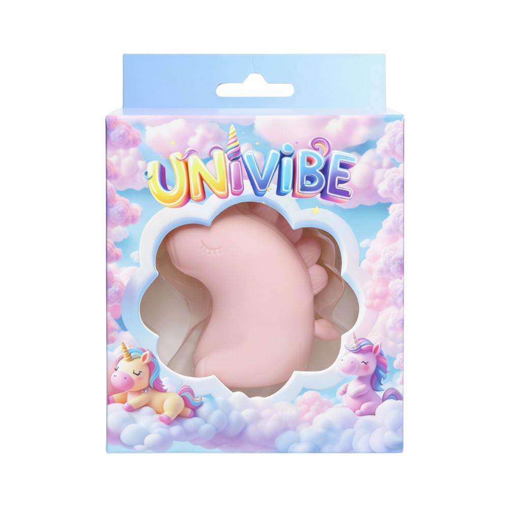 Різне - Стимулятор клітора з пульсацією UNIVIBE Єдиноріг, 5 режимів, рожевий 1