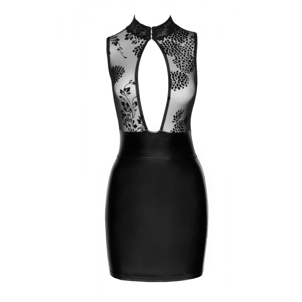 Сексуальные платья - Платье Noir Handmade F241 Short dress with powerwetlook skirt and tulle top - L 4