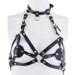 Портупея на грудь LOCKINK SEVANDA Queen Chest Harness with Removable Bra