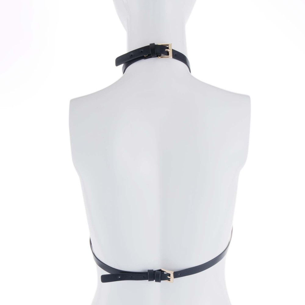 Чокеры, портупеи - Портупея на грудь LOCKINK SEVANDA Queen Chest Harness with Removable Bra 2