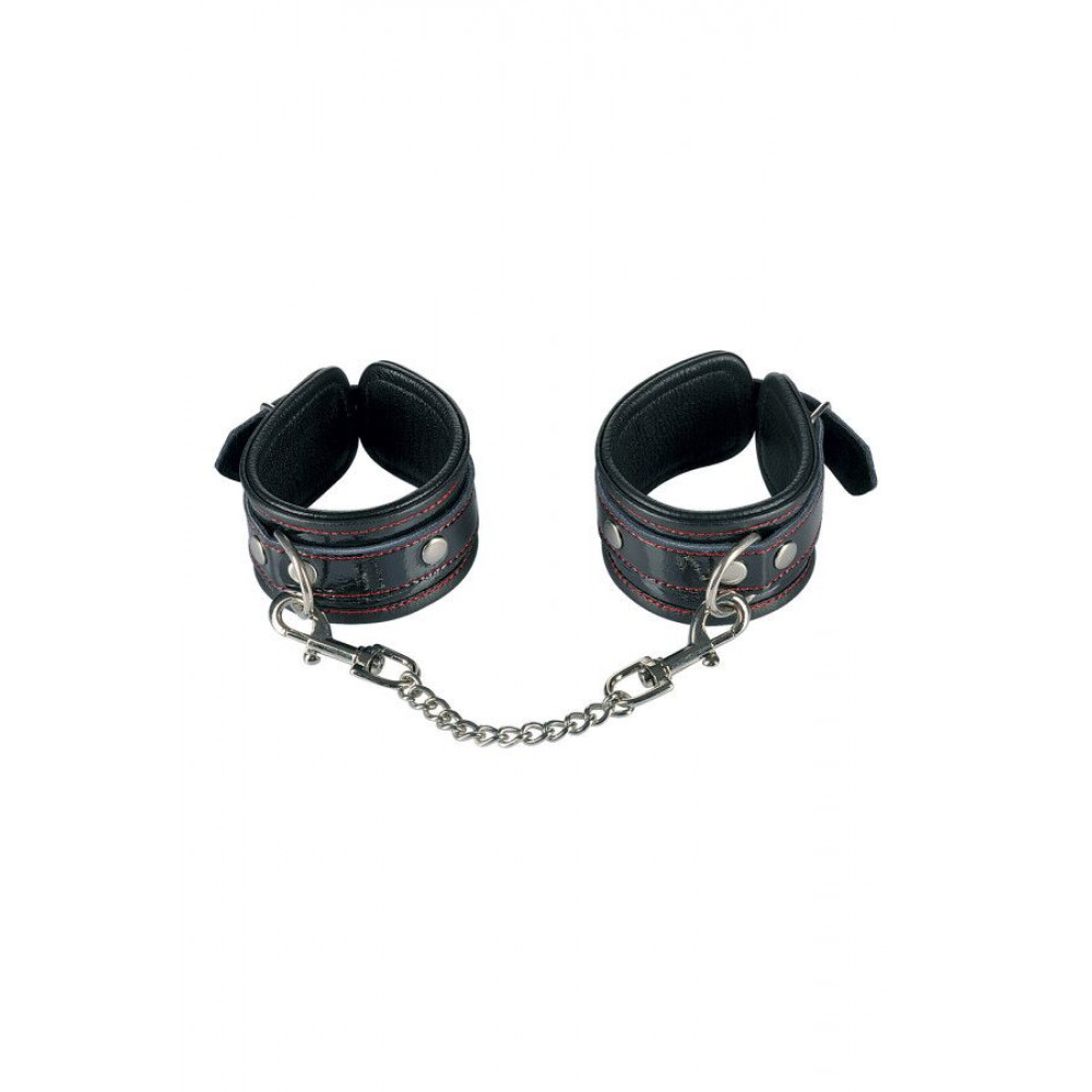 Наручники, веревки, бондажы, поножи - Наручники Fetish Tentation Premium Patent leather handcuffs 1