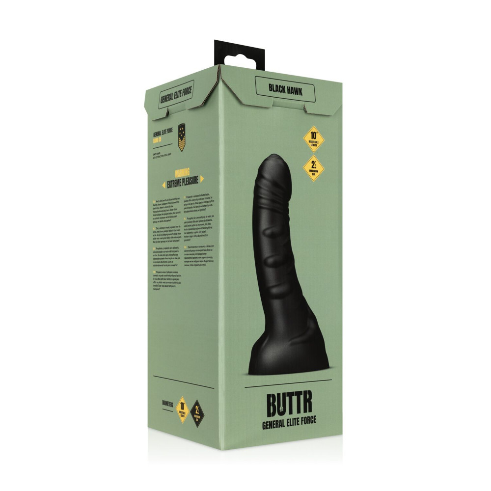 Фалоімітатор - Фалоімітатор BUTTR - Black Hawk Curved Anal Dildo 9