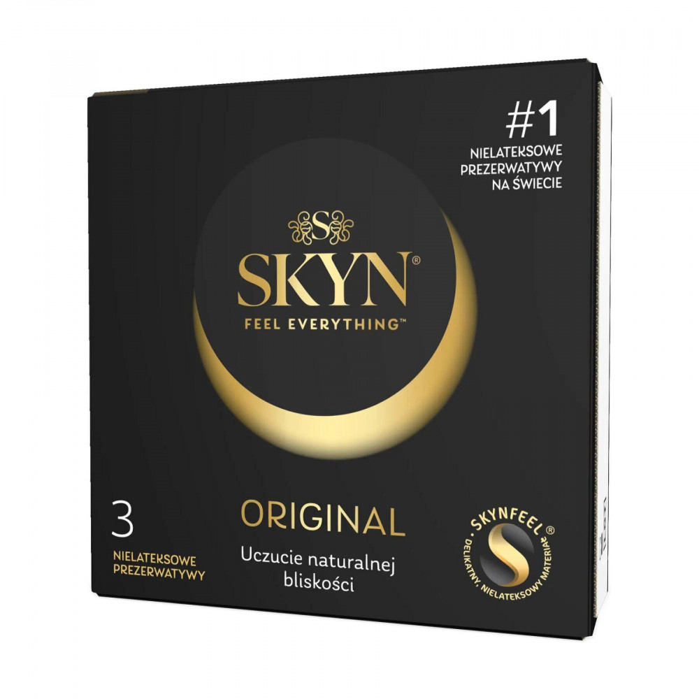 Презервативы - Безлатексные премиум-презервативы SKYN Original 3 шт