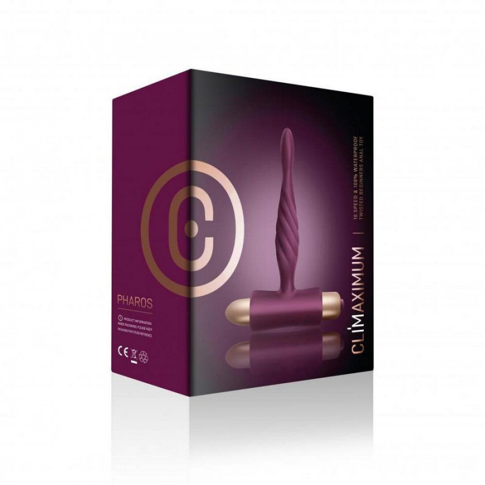 Анальні іграшки з вібрацією - Анальний вібратор Climaximum Pharos 3