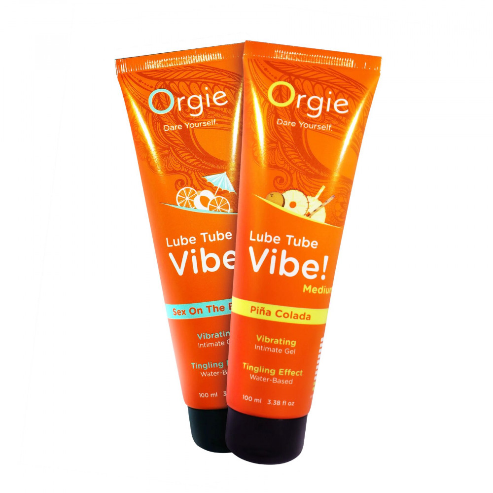 - Вибролубрикант Orgie Lube Tube Vibe! Pina Colada 100 мл 3