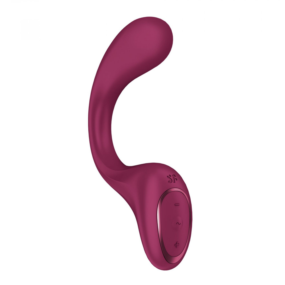 Вибратор-кролик - Вагинально-клиторальный вибратор Satisfyer G for Goddess 2 Wine Red, 2 мотора 1