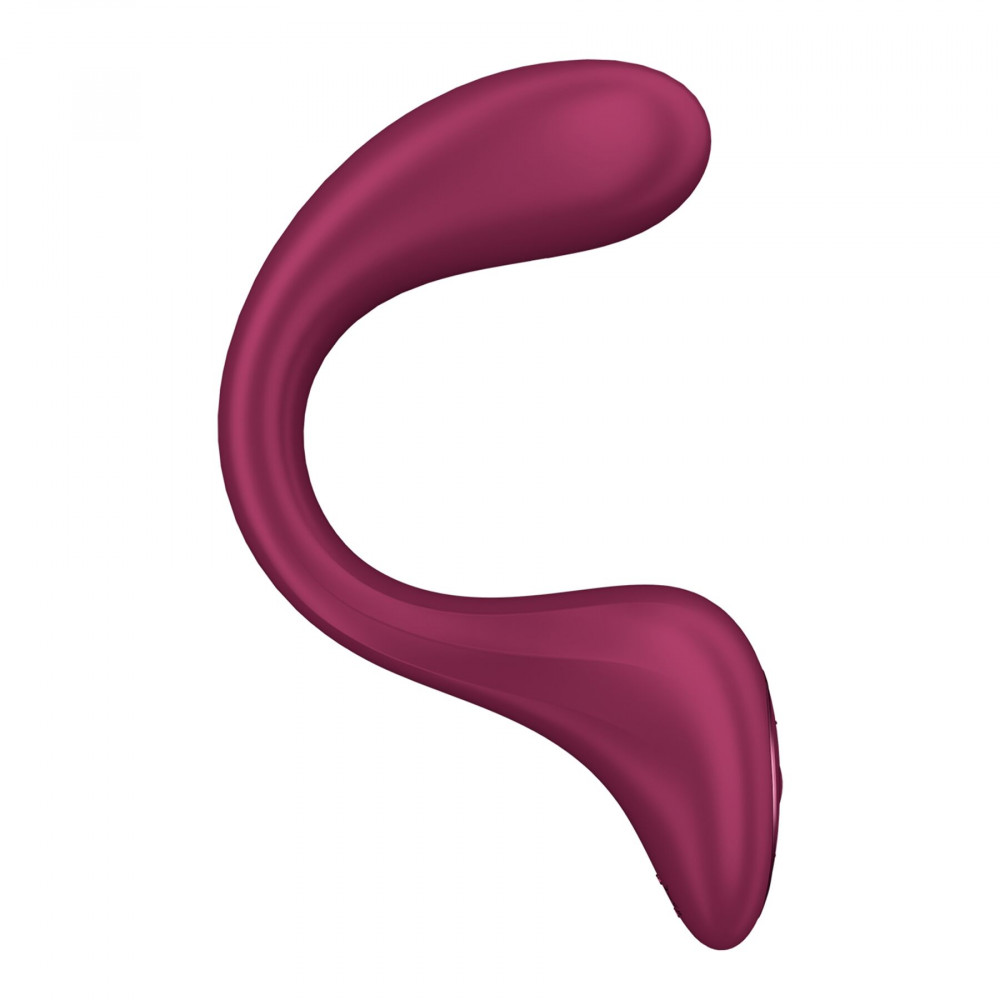 Вибратор-кролик - Вагинально-клиторальный вибратор Satisfyer G for Goddess 2 Wine Red, 2 мотора