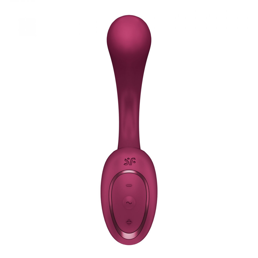 Вибратор-кролик - Вагинально-клиторальный вибратор Satisfyer G for Goddess 2 Wine Red, 2 мотора 2