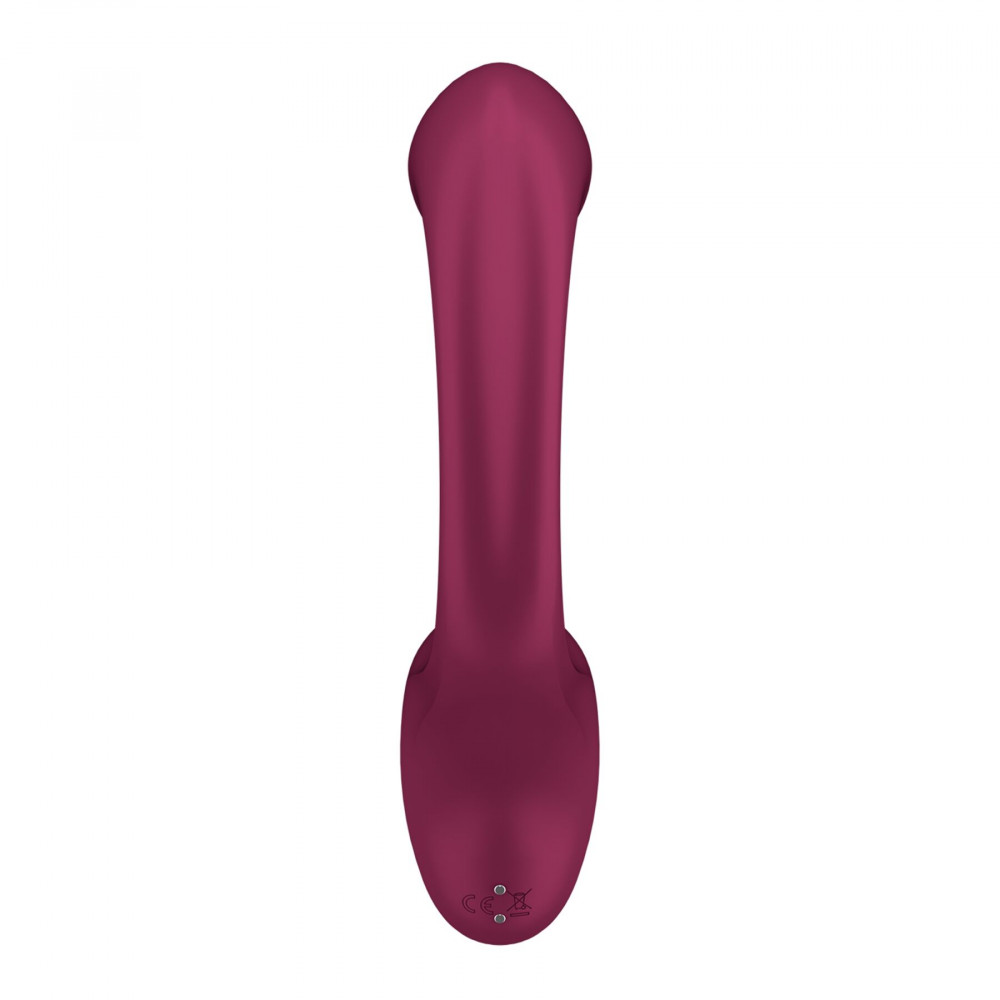 Вибратор-кролик - Вагинально-клиторальный вибратор Satisfyer G for Goddess 2 Wine Red, 2 мотора 3