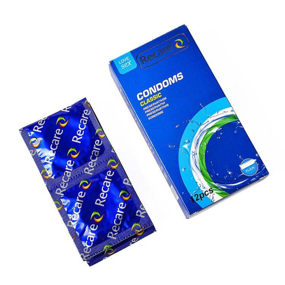 Презервативы - Презервативы Recare Classic Condoms 12 шт, классические 1