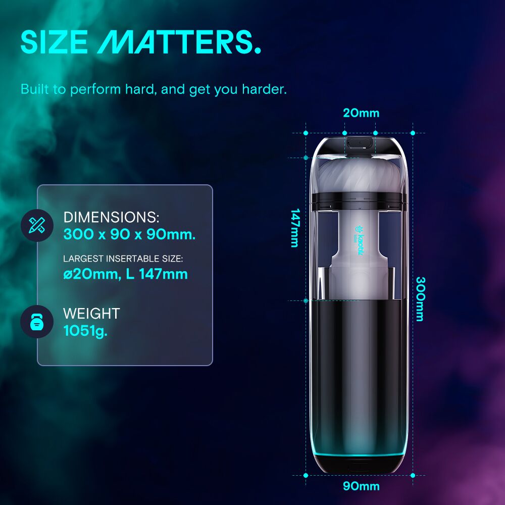 Мастурбаторы с вибрацией - Смарт-мастурбатор Kaotik Labs The Cocoon, режим edging, пульсации, подогрев до 42 °C 13