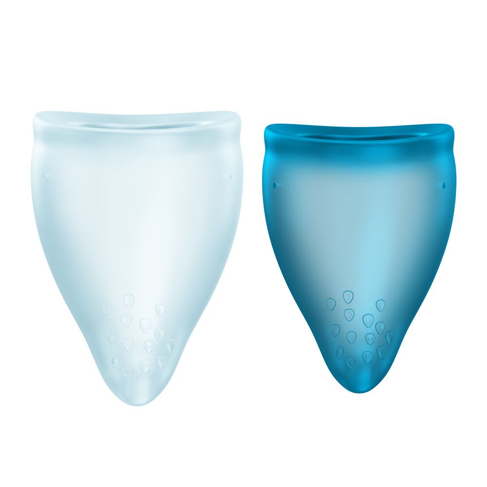 Менструальні чаші - Набір менструальних чаш Fun Factory FUN CUP EXPLORE KIT, 2 шт, Multicolored Turquoise, об’єми 20 та 30 мл