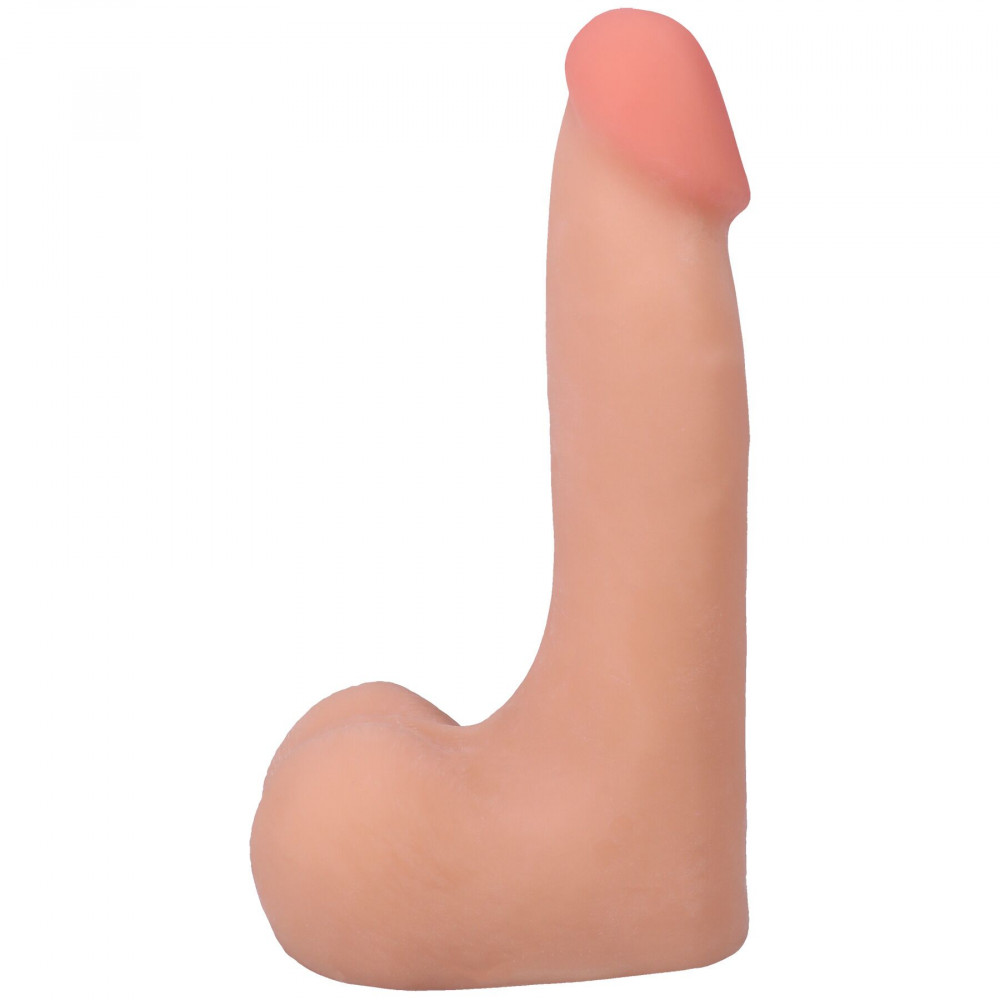 Фалоімітатор - Фалоімітатор Doc Johnson The Realistic Cock ULTRASKYN - 7 Inch with Balls Vanilla 1
