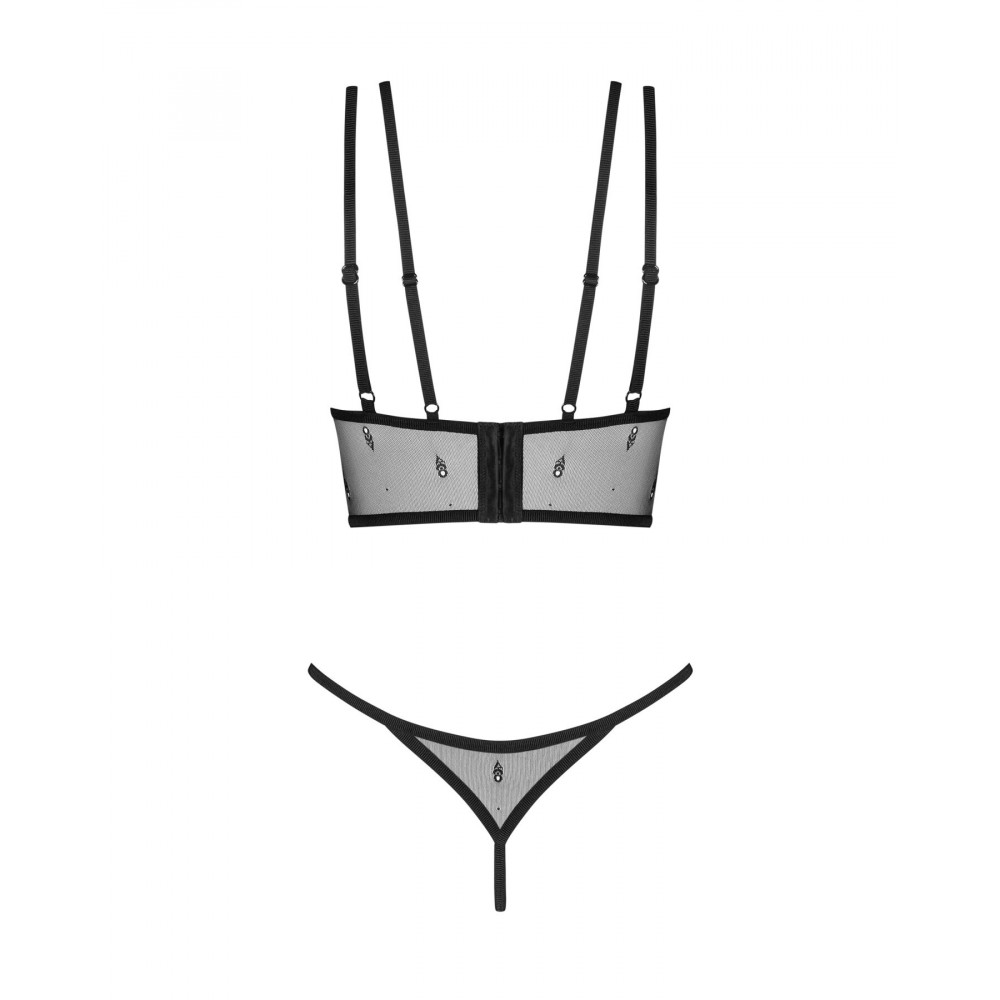 Еротичні комплекти - Комплект Obsessive Anniverse Special top & thong S/M 3
