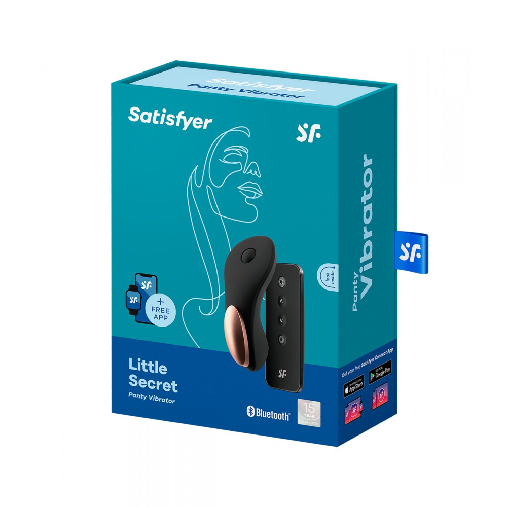 Разное - Вибратор в трусики с пультом и функцией управления со смартфона Satisfyer Little Secret черный 4