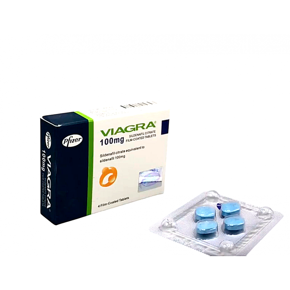Возбуждающие препараты - Таблетки для повышения потенции у мужчин Виагра 100 мг (цена за упаковку, 4 таблетки)