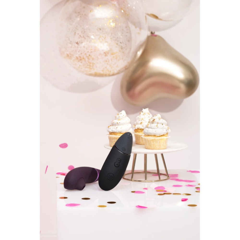 Вакуумний вібратор - Вакуумний кліторальний стимулятор Womanizer Next Black, чорний 10