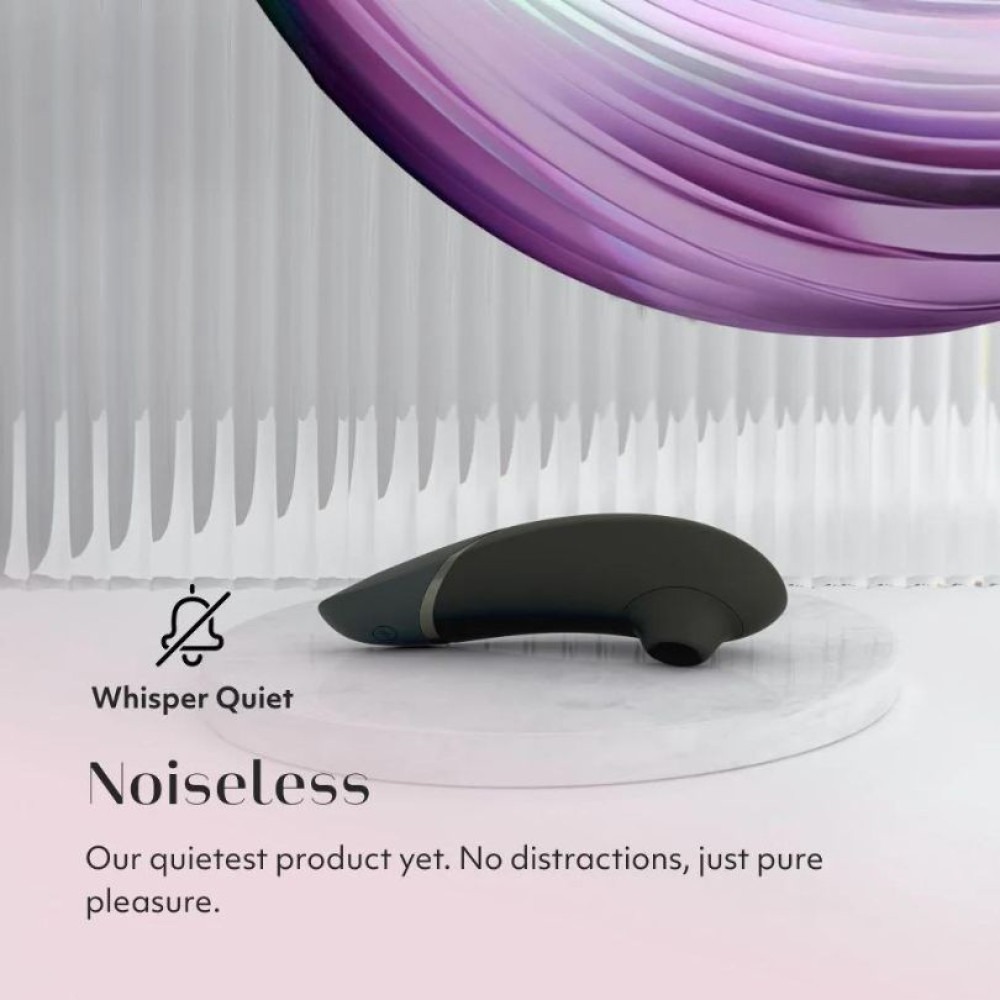 Вакуумний вібратор - Вакуумний кліторальний стимулятор Womanizer Next Black, чорний 8