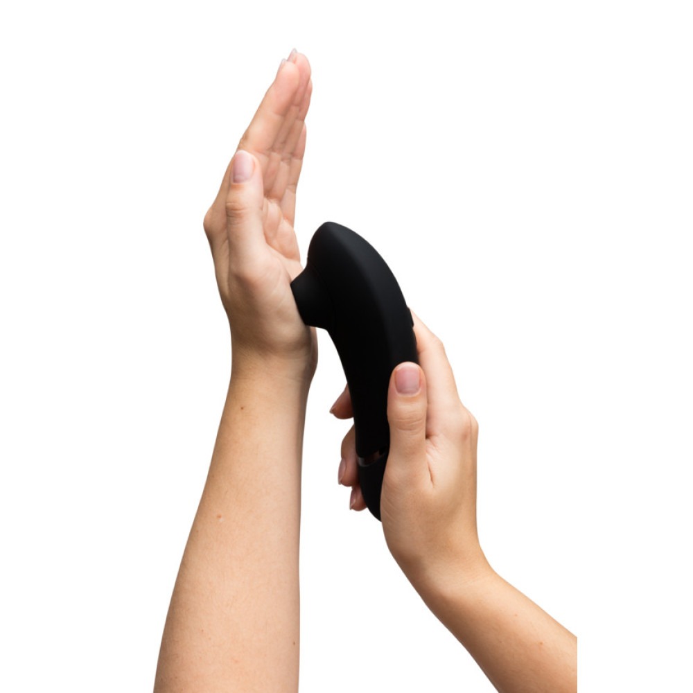 Вакуумний вібратор - Вакуумний кліторальний стимулятор Womanizer Next Black, чорний 3