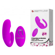 Вибратор для пар Pretty Love - 12 vibration functions, wireless remote control, BI-014482W