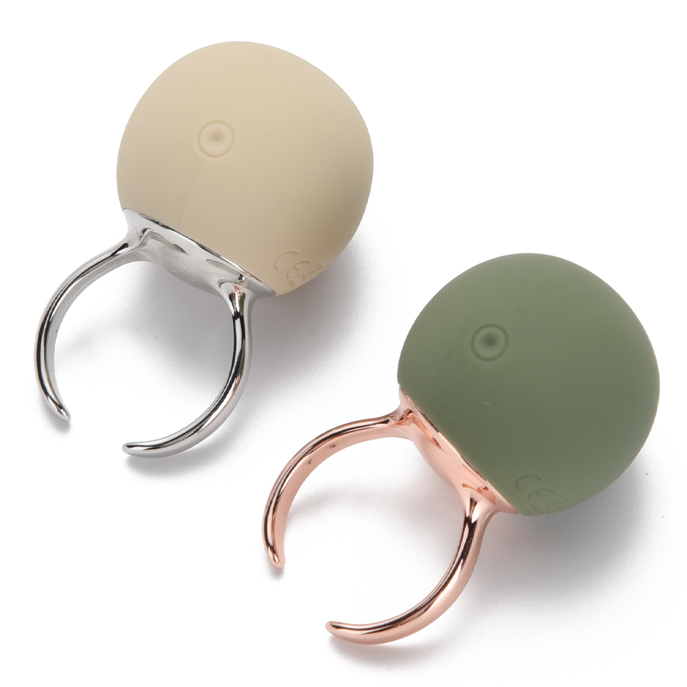 Вібропулі та міні-вібратори - Вібратор-кільце Sweet Em для клітора, зелений, 2.7 х 4.5 х 2 см 3