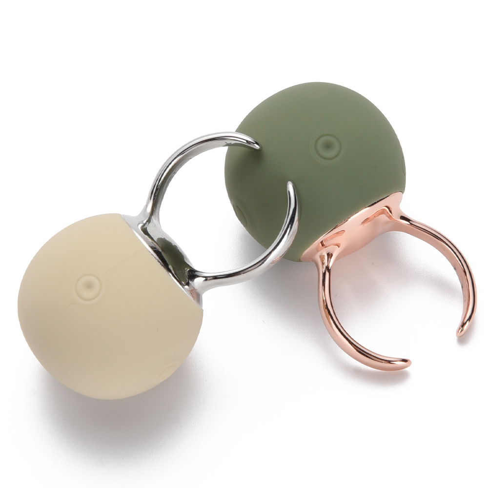 Вібропулі та міні-вібратори - Вібратор-кільце Sweet Em для клітора, зелений, 2.7 х 4.5 х 2 см 5