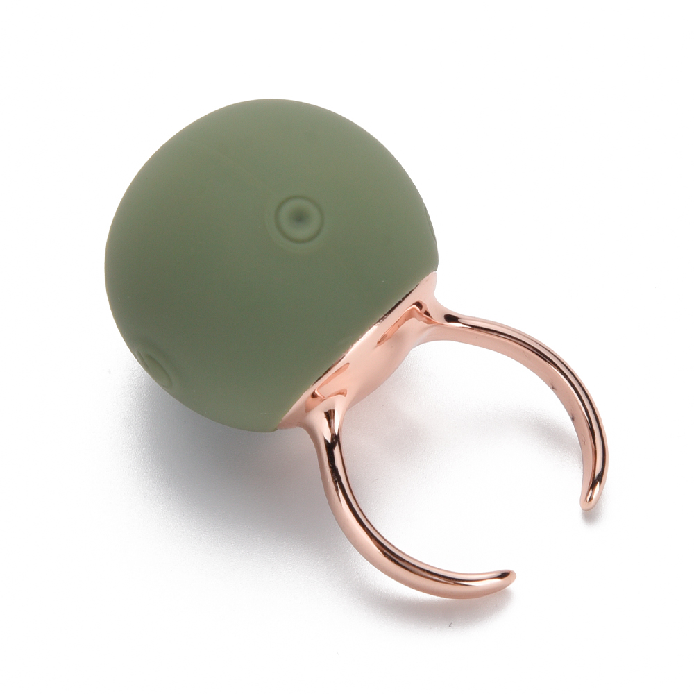 Вібропулі та міні-вібратори - Вібратор-кільце Sweet Em для клітора, зелений, 2.7 х 4.5 х 2 см 1