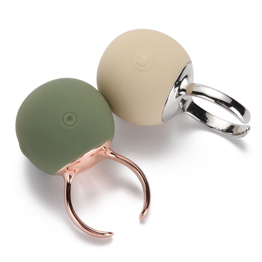 Вібропулі та міні-вібратори - Вібратор-кільце Sweet Em для клітора, зелений, 2.7 х 4.5 х 2 см 4